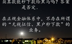 深夜放款真的能秒下款给黑户吗，真的不查征信吗