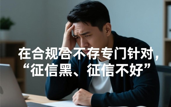 征信黑了能贷款吗，征信不好网贷都有什么平台可靠