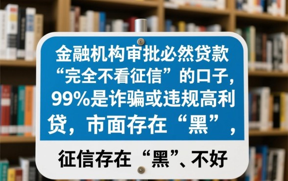 征信黑了不好怎么贷款，哪个口子审批不看征信？