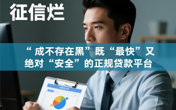 征信黑了怎么贷款，征信不好用什么平台最快最安全