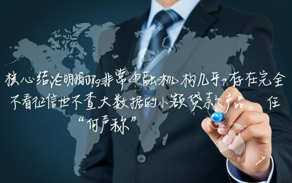 小额贷款不看征信也不查大数据吗，2026最新口子有哪些