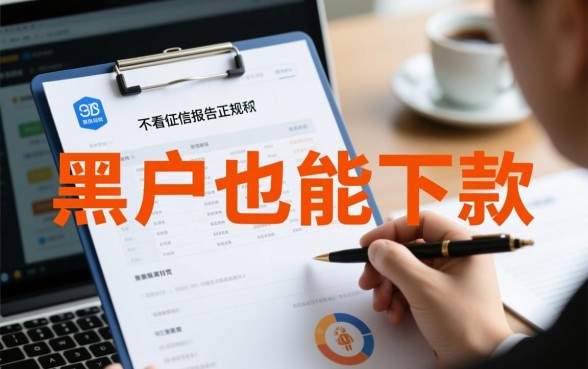 征信黑了哪里能借到钱，不看征信报告哪里能下款