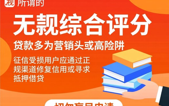 征信黑了怎么贷款，无视综合评分的小额贷款有哪些
