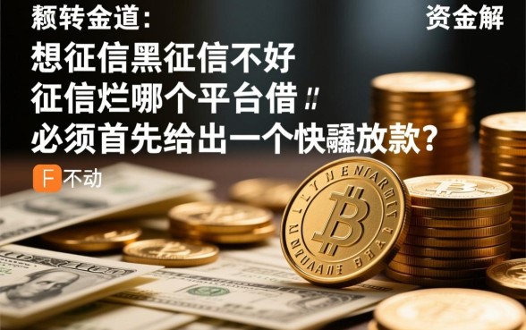 征信黑了怎么借钱，哪个平台借几千快速放款