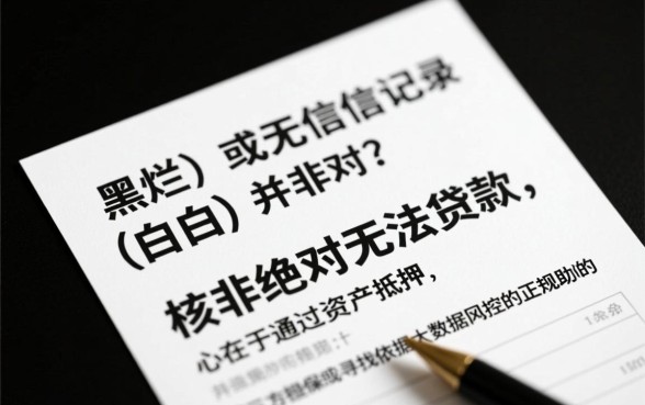 征信黑了怎么贷款，黑白户新口子哪里能下款？