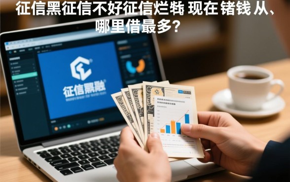 征信黑了哪里能借到钱，现在从哪里借的最多？