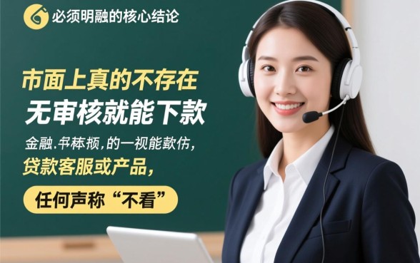 市面上真的存在无审核就能下款的贷款客服吗，无审核贷款安全吗