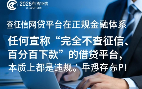 2026年不查征信的网贷平台是否真实存在，哪里可以借