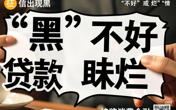 征信不好能贷款吗，征信黑哪些机构可以放款