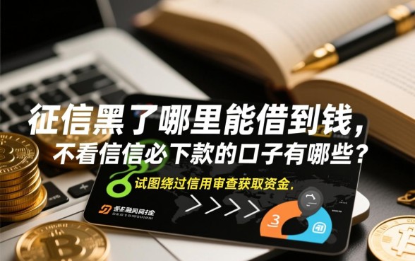 征信黑了哪里能借到钱，不看征信必下款的口子有哪些？