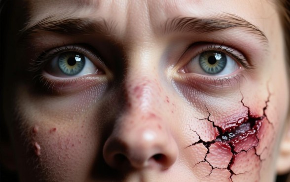 梦见鼻子下边的脸皮都开了一个口子是啥意思，梦见脸裂开是什么征兆