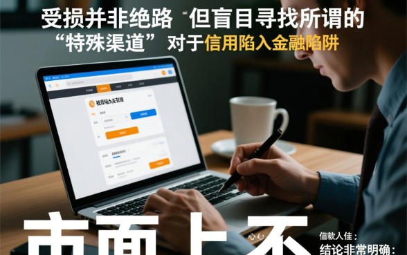 不看征信的贷款怎么申请？征信黑了哪里能下款？