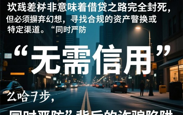 征信黑了怎么贷款，无视征信哪里可以借到钱？