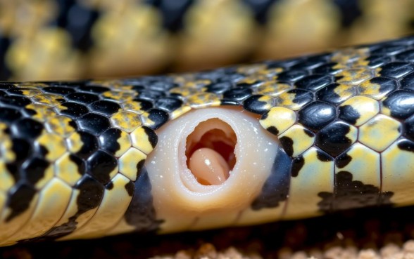 墨西哥黑王蛇苗腹部凹陷是怎么回事，是病吗怎么治