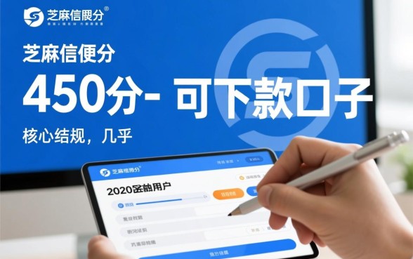 芝麻分450有没有可下款的口子2026，芝麻分450哪个口子容易下款