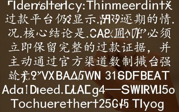 还款了平台还在逾期怎么办，已经还款怎么还在逾期