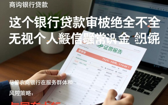 农商银行贷款审核会无视个人征信报告吗，征信不好能贷吗