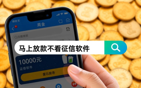 借款10000元马上放款不看征信软件，有哪些？