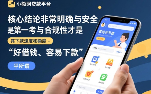 小额网贷平台哪个好，借钱容易下款的是哪个？