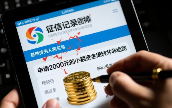 征信黑怎么借2000？征信不好小额口子哪里容易下款？