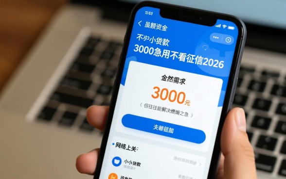 小额贷款3000急用不看征信2026是真的吗，哪里可以秒下款