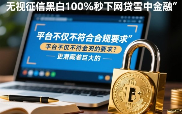 雪中金融100%秒下吗，无视征信黑白能下款吗？