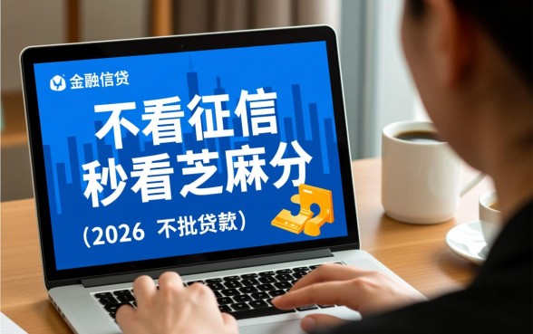 不看芝麻分不看征信秒下的口子2026，有哪些不用查征信的？