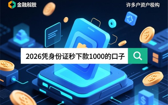 2026凭身份证秒下款1000的口子有哪些？哪个容易通过？