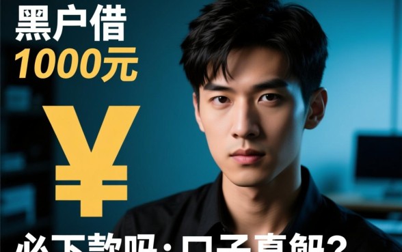 黑户借1000元必下款的口子是真的吗，黑户能贷款吗