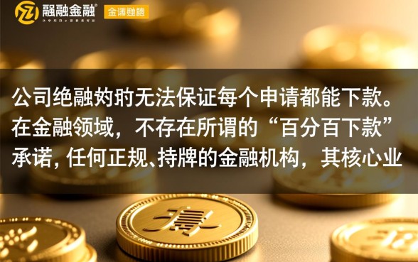 金融公司难道保证每个申请都能下款吗，真的能百分百下款吗