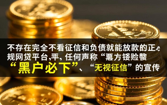 不看征信的网贷有哪些，哪些平台不看征信和负债就能贷款