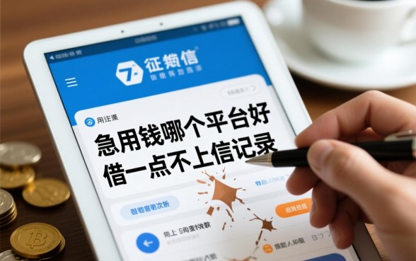 急用钱哪个平台好借不上征信？借一点不上征信记录的平台有哪些？