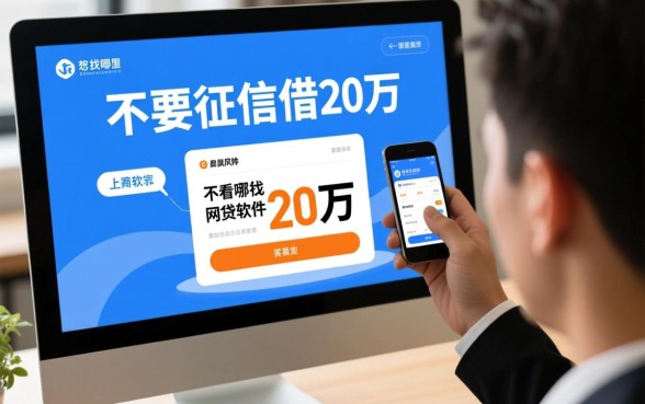 哪里可以不看征信借20万网贷软件，不看征信借20万真的有吗