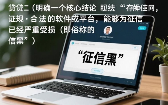 征信黑了怎么贷款，哪个软件额度高容易过？