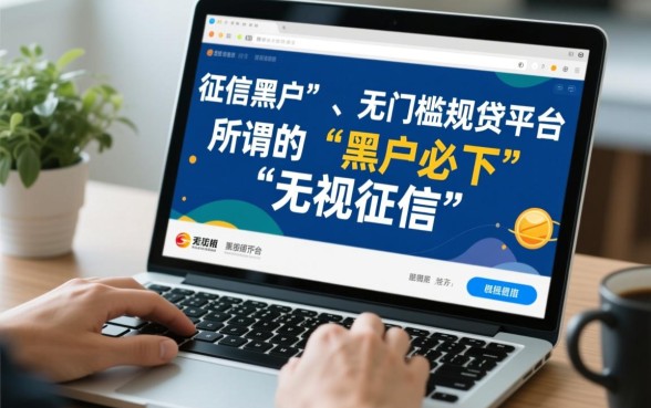 黑户网贷门槛低的平台有哪几个平台好，不看征信能下款吗