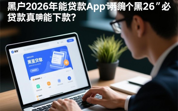 黑户2026年能贷款的app有哪些，黑户贷款真的能下款吗