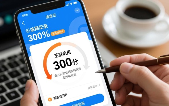 征信有逾期芝麻信用分300分能借款吗，哪里能借到钱？