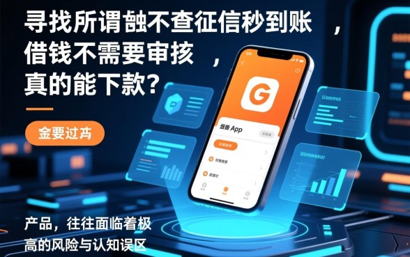 不查征信秒到账app，借钱不需要审核真的能下款吗？