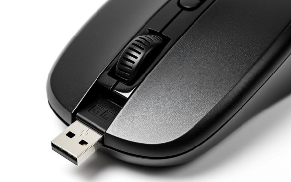 无线鼠标下面有个长方形的口子是什么，那个口子干嘛的