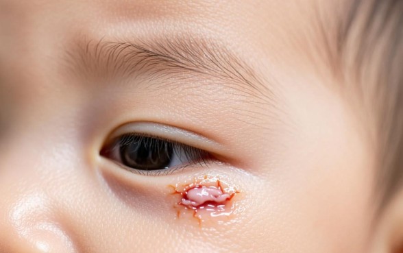 宝宝眼皮有口子几天结的痂会掉下来吗，宝宝眼皮划伤多久掉痂