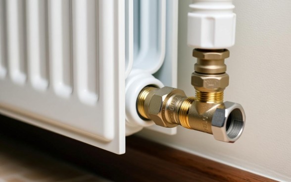 暖气片水龙头下边有几个口子，暖气片进出水口怎么接