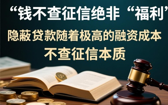 难道借钱不查征信就真的没有风险吗，有什么后果？