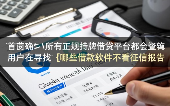 哪些借款软件不看征信报告，正规平台有哪些好下款？