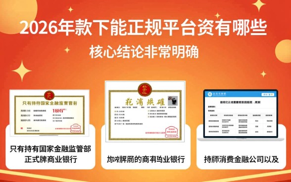 2026年能下款的正规平台有哪些，2026年正规贷款平台怎么申请