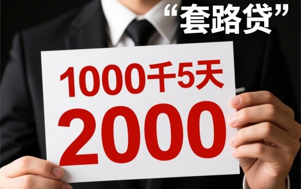 借1000五天还2000合法吗，借1000还2000算不算高利贷？