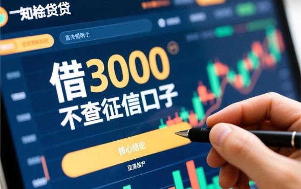 借3000不查征信的口子有哪些呢，真的能下款吗