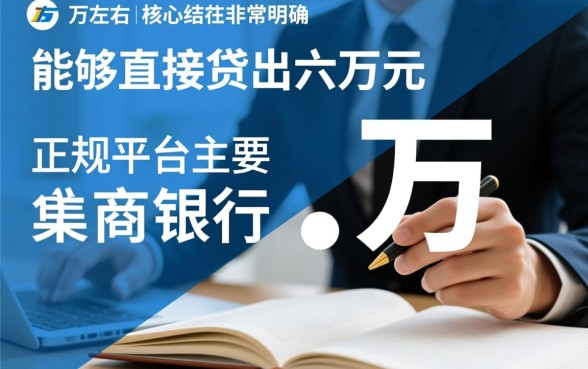 哪个贷款平台可以直接贷款六万元呢，正规贷款平台哪个好