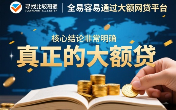 比较容易通过的大额网贷平台有哪些，2026容易下款的大额网贷