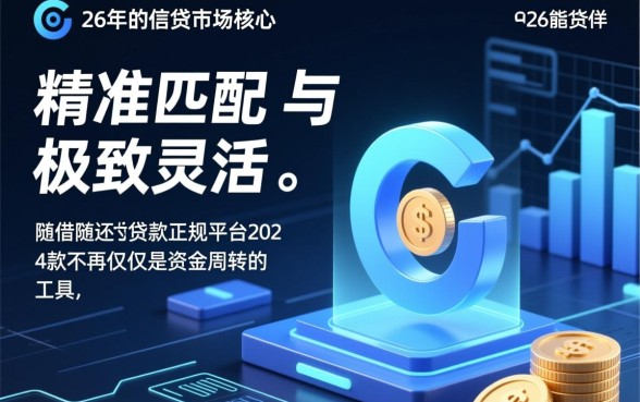 随借随还的贷款正规平台2026款有哪些？怎么申请最快下款？