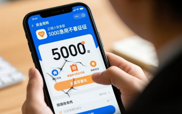 正规小额贷款5000急用不看征信哪里借？怎么申请秒下款？